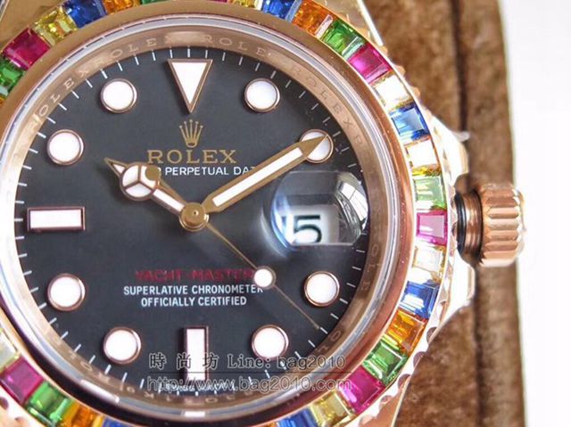 勞力士手錶 金遊艇Rolex yacht Master 116695SATS “糖豆”V8版 Rolex高端男表  hds1167